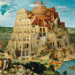 Puzzle Eurographics - 1000 p - La Tour de Babel - Pieter Bruegel - Puzzle en carton - Rouge et Noir