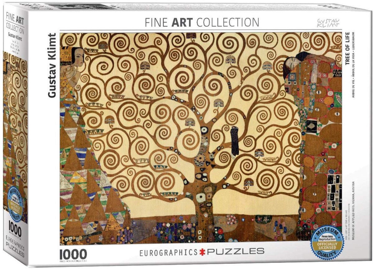 Puzzle Eurographics - 1000 p - L'Arbre de Vie - Klimt - Puzzle en carton - Rouge et Noir