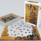 Puzzle Eurographics - 1000 p - Le Désir accompli - Gustav Klimt - Puzzle en carton - Rouge et Noir