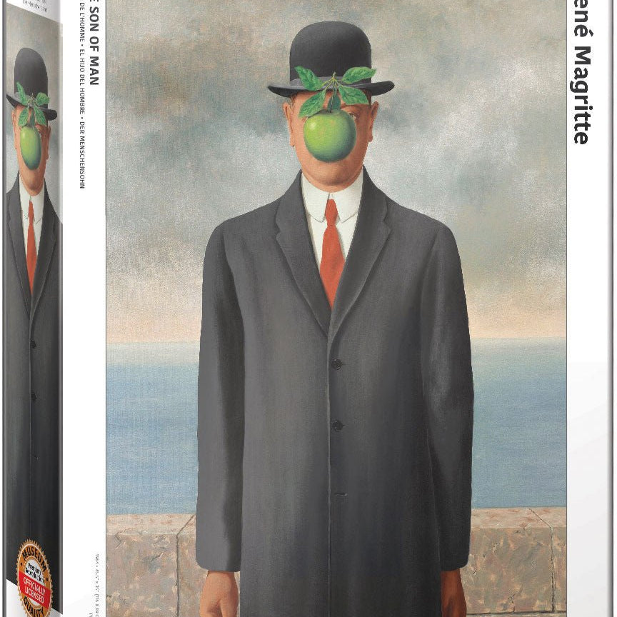 Puzzle Eurographics - 1000 p - Le fils de l’homme - Magritte - Puzzle en carton - Rouge et Noir