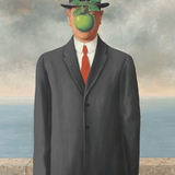 Puzzle Eurographics - 1000 p - Le fils de L’homme - René Magritte - Puzzle en carton - Rouge et Noir