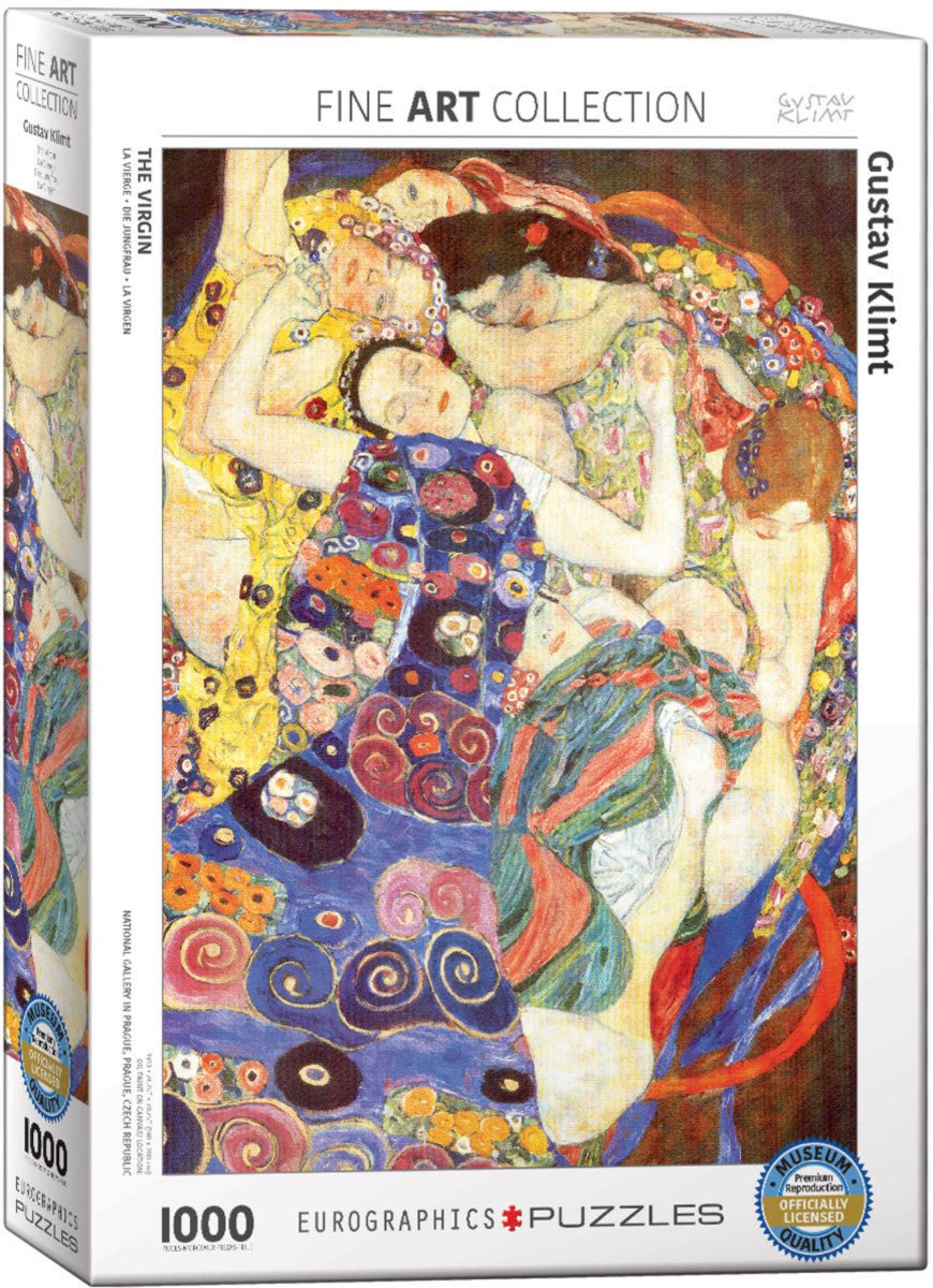 Puzzle Eurographics - 1000 p - Les vierges - Klimt - Puzzle en carton - Rouge et Noir