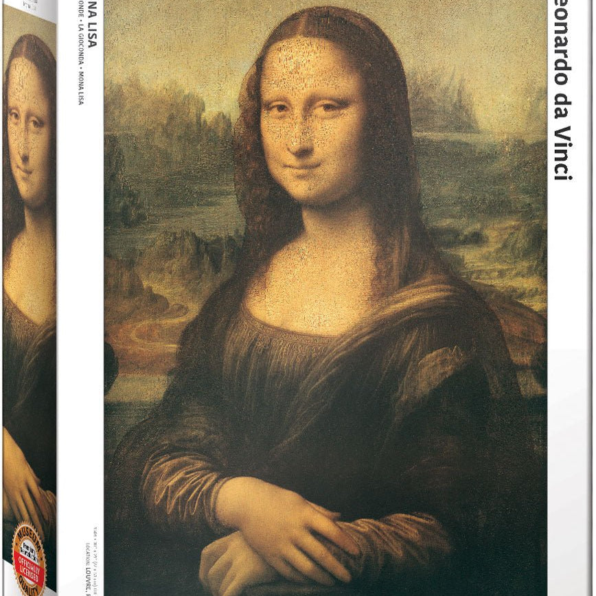 Puzzle Eurographics - 1000 p - Mona Lisa - Da vinci - Puzzle en carton - Rouge et Noir