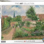 Puzzle Eurographics - 1000 p - Potager à Eragny - Pissaro - Puzzle en carton - Rouge et Noir