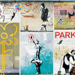 Puzzle Eurographics - 1000 p - Street Art - Banksy - Puzzle en carton - Rouge et Noir