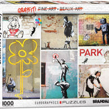 Puzzle Eurographics - 1000 p - Street Art - Banksy - Puzzle en carton - Rouge et Noir