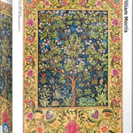 Puzzle Eurographics - 1000 p - Tapisserie - William Morris - Puzzle en carton - Rouge et Noir