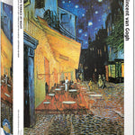 Puzzle Eurographics - 1000 p - Terrasse du café le soir - Van Gogh - Puzzle en carton - Rouge et Noir