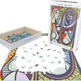 Puzzle Eurographics 1000 pièces - Jeune fille devant un miroir - Picasso - Puzzle en carton - Rouge et Noir