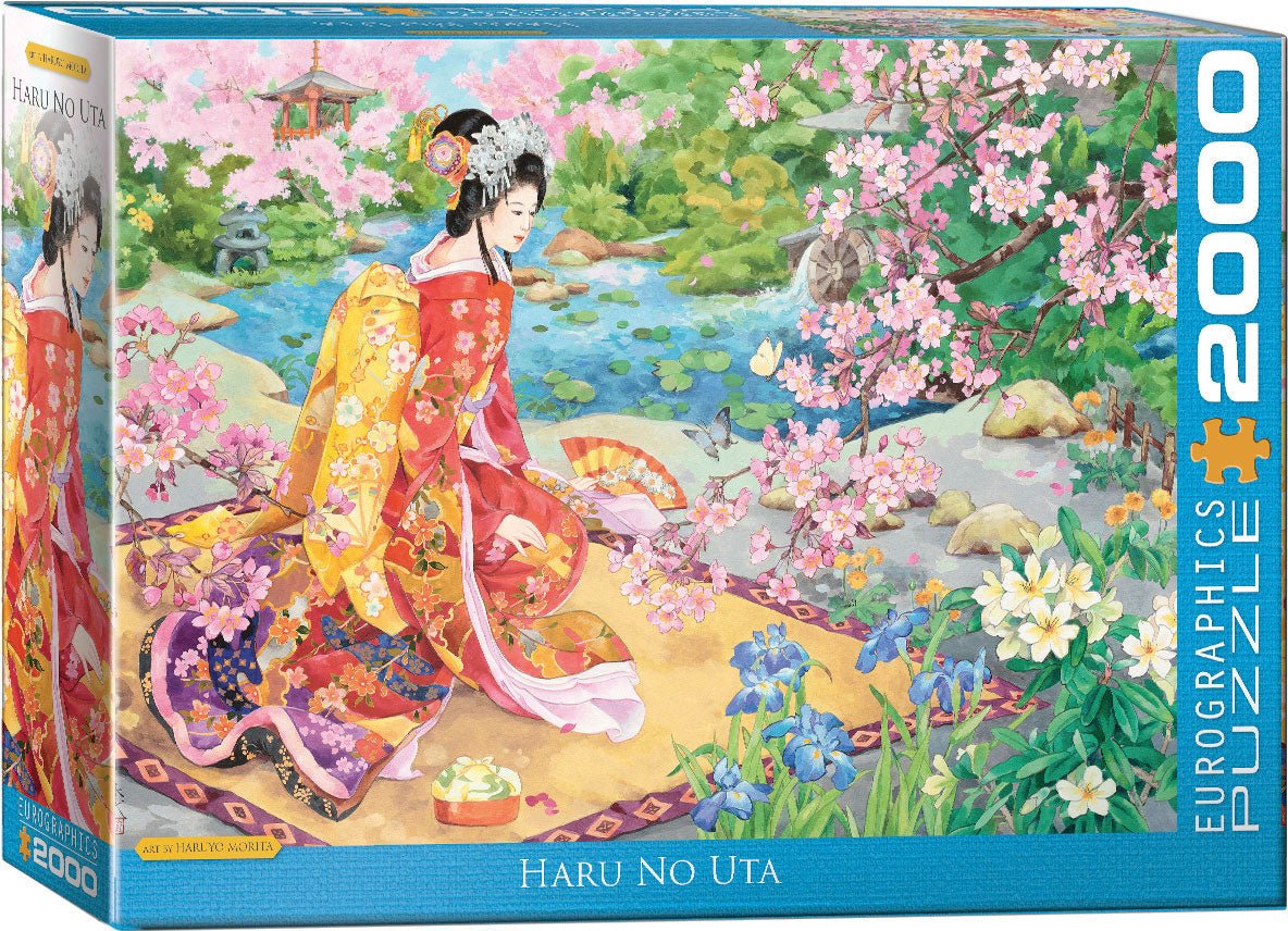 Puzzle Eurographics - 2000 p - Haru No Uta - Morita - Puzzle en carton - Rouge et Noir