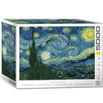 Puzzle Eurographics - 5000 p - La Nuit étoilée - Vincent Van Gogh - Puzzle en carton - Rouge et Noir