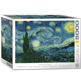 Puzzle Eurographics - 5000 p - La Nuit étoilée - Vincent Van Gogh - Puzzle en carton - Rouge et Noir