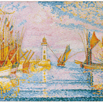 Puzzle Michèle Wilson - 250 pièces - Le phare de Groix - Signac - Puzzle en bois Michèle Wilson - Rouge et Noir