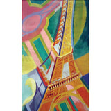 Puzzle MW - 100 p - La Tour Eiffel - Delaunay - Puzzle en bois Michèle Wilson enfant - Rouge et Noir