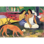 Puzzle MW - 12 p - Aréaréa - Gauguin - Puzzle en bois Michèle Wilson enfant solitaire - Rouge et Noir