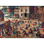 Puzzle MW - 1200 p - Jeux d'enfants - Brueghel - Puzzle en bois Michèle Wilson - Rouge et Noir