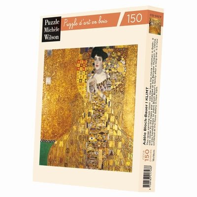 Puzzle MW - 150 p - Adèle Bloch Bauer - Klimt - Puzzle en bois Michèle Wilson - Rouge et Noir