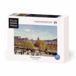Puzzle MW - 150 p - Quai du Louvre - Monet - Puzzle en bois Michèle Wilson - Rouge et Noir