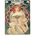 Puzzle MW - 150 pièces - Reverie - Mucha - Puzzle en bois Michèle Wilson - Rouge et Noir