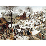 Puzzle MW - 1500 p - Le dénombrement de Bethléem - Brueghel - Puzzle en bois Michèle Wilson cadeau sénior - Rouge et Noir