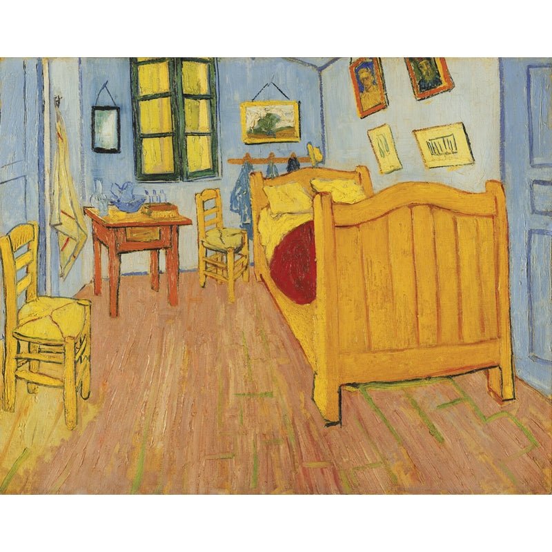 Puzzle MW - 24 p - Chambre à Arles - Van Gogh - Puzzle en bois Michèle Wilson enfant solitaire - Rouge et Noir