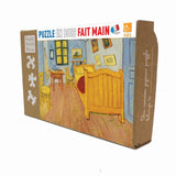 Puzzle MW - 24 p - Chambre à Arles - Van Gogh - Puzzle en bois Michèle Wilson enfant solitaire - Rouge et Noir