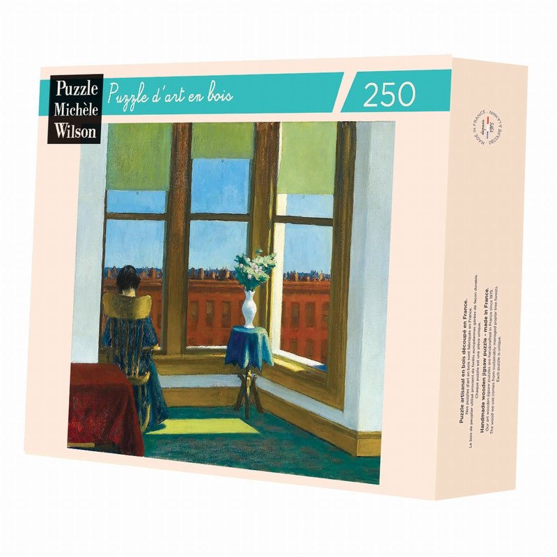 Puzzle MW - 250 p - Chambre à Brooklyn - Hopper - Puzzle en bois Michèle Wilson - Rouge et Noir