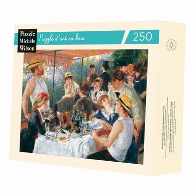 Puzzle MW - 250 p - Lê déjeuner des canotiers - Renoir - Puzzle en bois Michèle Wilson - Rouge et Noir