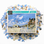 Puzzle MW - 250 p - Les planches de Trouville - Monet - Puzzle en bois Michèle Wilson - Rouge et Noir