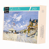 Puzzle MW - 250 p - Les planches de Trouville - Monet - Puzzle en bois Michèle Wilson - Rouge et Noir