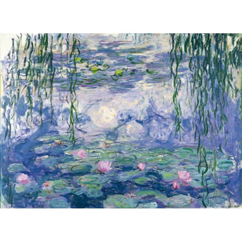 Puzzle MW - 250 p - Nymphéas et saules - Monet - Puzzle en bois Michèle Wilson - Rouge et Noir