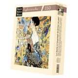 Puzzle MW - 350 p - Dame à l'éventail - Klimt - Puzzle en bois Michèle Wilson - Rouge et Noir