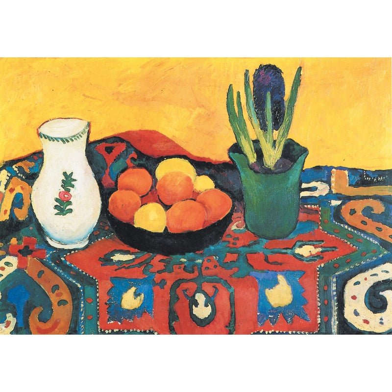 Puzzle MW - 350 p - La nappe aux jacinthes - Macke - Puzzle en bois Michèle Wilson - Rouge et Noir