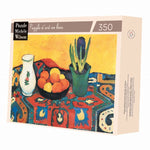 Puzzle MW - 350 p - La nappe aux jacinthes - Macke - Puzzle en bois Michèle Wilson - Rouge et Noir