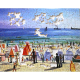 Puzzle MW - 350 p - Les sables d'Olonne - Marquet - Puzzle en bois Michèle Wilson - Rouge et Noir