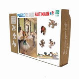 Puzzle MW - 50 p - La classe de danse - Degas - Puzzle en bois Michèle Wilson enfant - Rouge et Noir