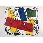 Puzzle MW - 50 p - Les plongeurs, 1943 - LÉGER - Puzzle en bois Michèle Wilson enfant - Rouge et Noir