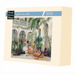 Puzzle MW - 500 p - La cour du harem - Girard - Puzzle en bois Michèle Wilson - Rouge et Noir