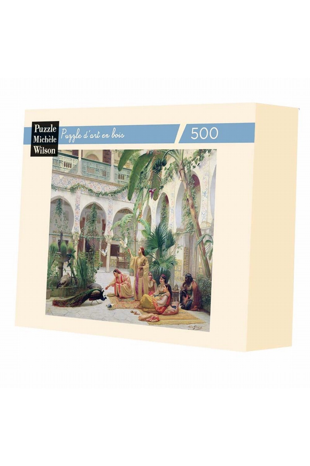 Puzzle MW - 500 p - La cour du harem - Girard - Puzzle en bois Michèle Wilson - Rouge et Noir