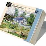 Puzzle MW - 500 p - Maison à Auvers - Van Gogh - Puzzle en bois Michèle Wilson - Rouge et Noir