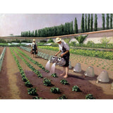 Puzzle MW - 650 p - Les jardiniers - Caillebotte - Puzzle en bois Michèle Wilson - Rouge et Noir