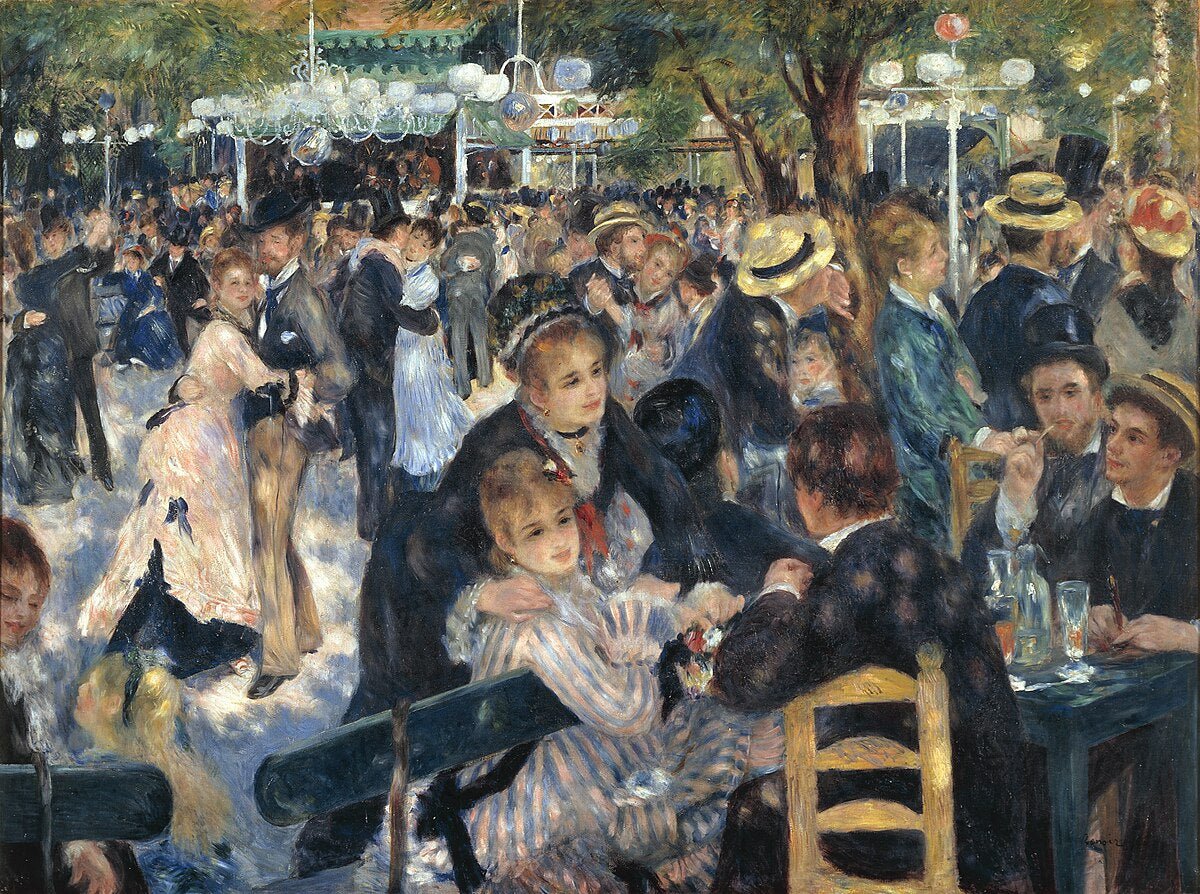Puzzle MW - 750 p - Bal du moulin de la Galette - Renoir - Puzzle en bois Michèle Wilson - Rouge et Noir