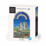 Puzzle MW - 80 p - Les très riches heures du duc de Berry, september - Puzzle en bois Michèle Wilson - Rouge et Noir