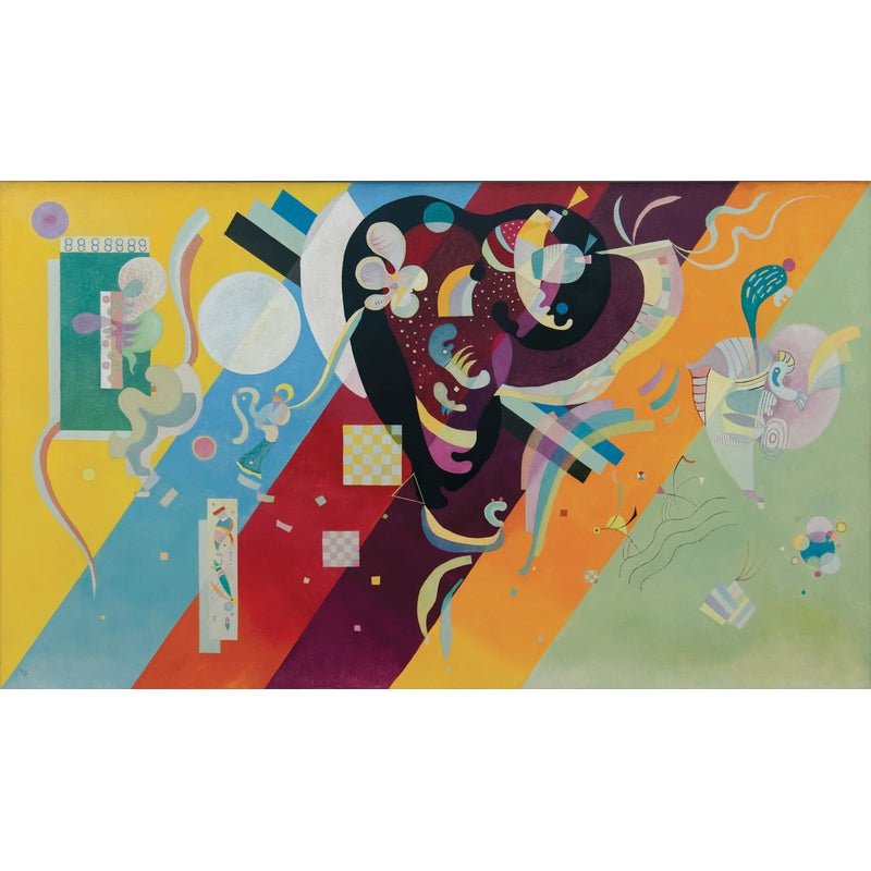 Puzzle MW - Composition IX - Kandinsky - Puzzle en bois Michèle Wilson - Rouge et Noir