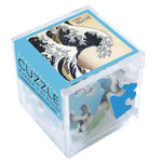 Puzzle MW - Cuzzle 30 p - La vague - Hokusai - Puzzle en bois Michèle Wilson enfant - Rouge et Noir