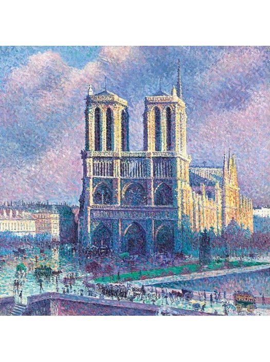 Puzzle MW - Cuzzle 30 p - Notre Dame - Luce - Puzzle en bois Michèle Wilson enfant - Rouge et Noir