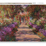 Puzzle Piatnik - 1000 p - Allée dans le jardin - Monet - Puzzle en carton - Rouge et Noir