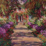 Puzzle Piatnik - 1000 p - Allée dans le jardin - Monet - Puzzle en carton - Rouge et Noir