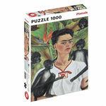 Puzzle Piatnik - 1000 p - Autoportrait - Frida Kahlo - Puzzle en carton - Rouge et Noir