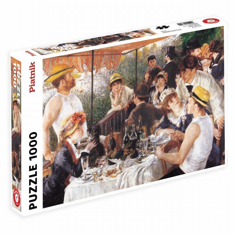 Puzzle Piatnik - 1000 p - Déjeuner des canotiers - Renoir - Puzzle en carton - Rouge et Noir